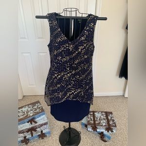 SLNY sleeveless sparkly dress. Worn once to a wedding.